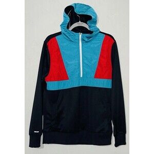 Xersion Athletic Hoodie Retro Colorblock 1/4 Zip Pockets Quick Dry Jacket Mens M
